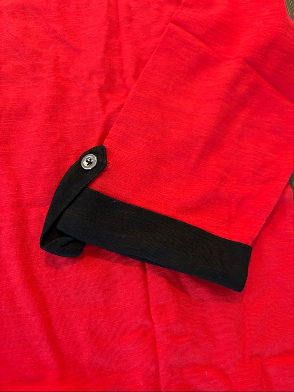 NWT [Ug Apparel] Louisville Cardinals NCAA 3/4 Roll Sleeve Button Top Women’s L - Picture 7 of 10